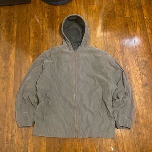 Men's natural life Gray Hooded Jacket